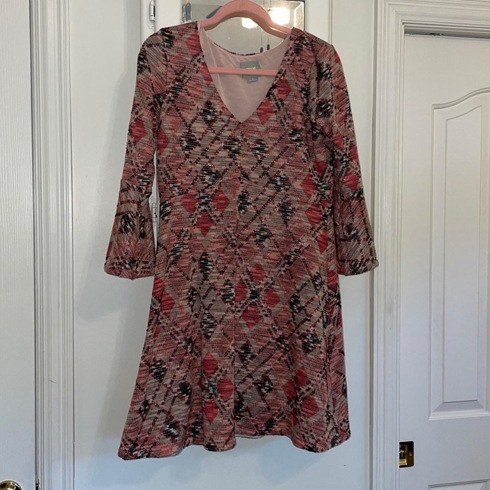 Anthropologie Maeve Pink dress